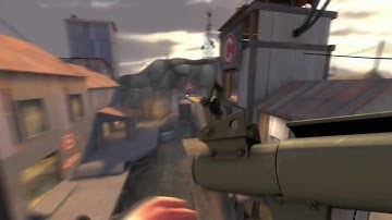 TF2 Advanced Rocket Jump: cp_gravelpit red spawn to C (1st person)