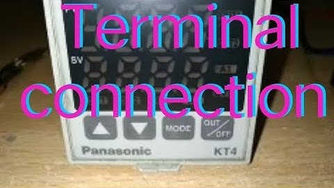 panasonic kt4 terminal connection. panasonic kt4 temperature controller wiring.