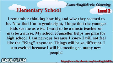 Learn English via Listening Level 2 Unit 104 Elementary School