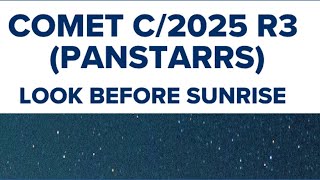 Comet PanSTARRS viewing