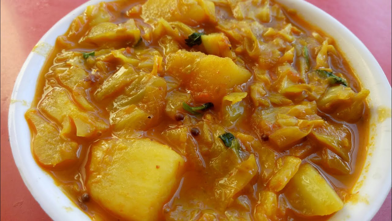 Aloo Patta Gobhi Sabji Potato Cabbage Curry Simple and Tasty Sabji