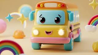 Der fröhliche Bus auf der Regenbogenstraße | Lustiges Kinder Cartoon Lied | Baby Songs &amp; Kinder