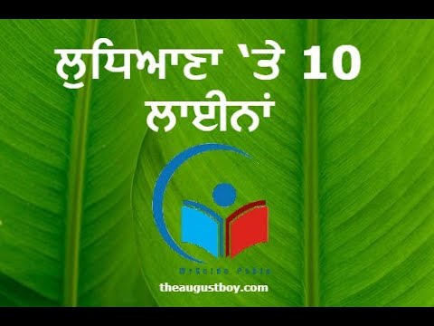 10 LINES ON LUDHIANA IN PUNJABI | SHORT ESSAY ON LUDHIANA IN PUNJABI  | @myguidepedia6423