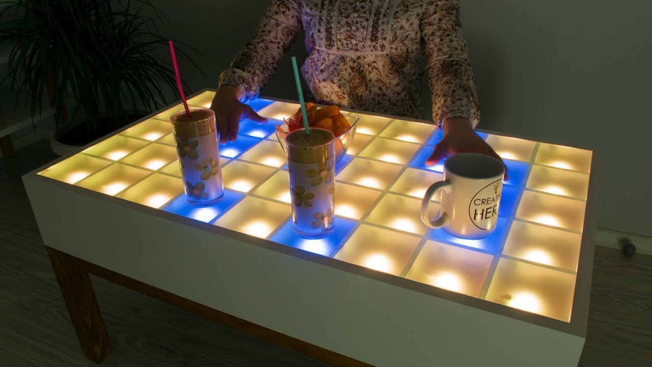 DIY Interactive LED Coffee Table - Arduino Project - YouTube