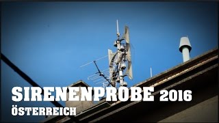 "Alarm" SIRENENPROBE Österreich 2016 | Wiener Innenstadt |