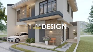 SMALL HOUSE DESIGN | 2 STOREY HOUSE 10.00m x 9.00m (90sqm Lot Area) | 4 BEDROOM