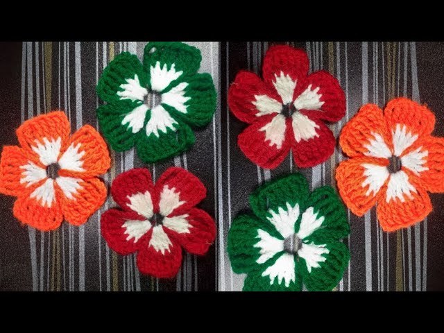 やっちゃん　❀ダブル八角フトマニ図flower❀チャクラ❀ Crochet Flower Easy making tutorial step by step for Beginners