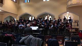 St Michael&#39;s Choir School rehearsal Christmas 2018