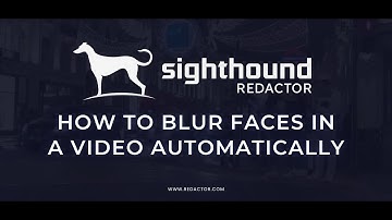 How to Blur Faces in Video Automatically | Sighthound Redactor | Beginner