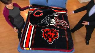 NFL Team Plush 50" x 60" Throw Blanket by Northwest with Dan Hughes