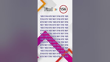 Eye Test Challenge: Can You Find the 156? #quizmeplztv #quiztime #quiz