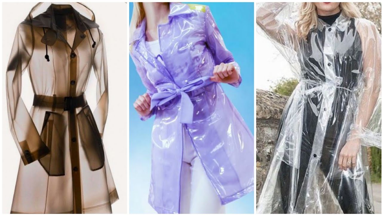 upcoming fashion ideas for ladies of latex transparent coats design ...