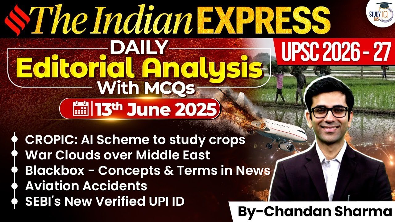 Indian Express Analysis | 13th June 2025 | The Indian Express Newspaper ...