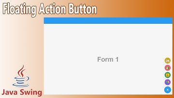 Java Swing - Floating Action Button With JFram