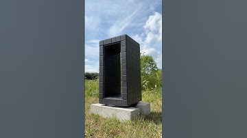 I BUILT A BLACK PORTAL SIDE TABLE #shorts #tiles #diy #asmr