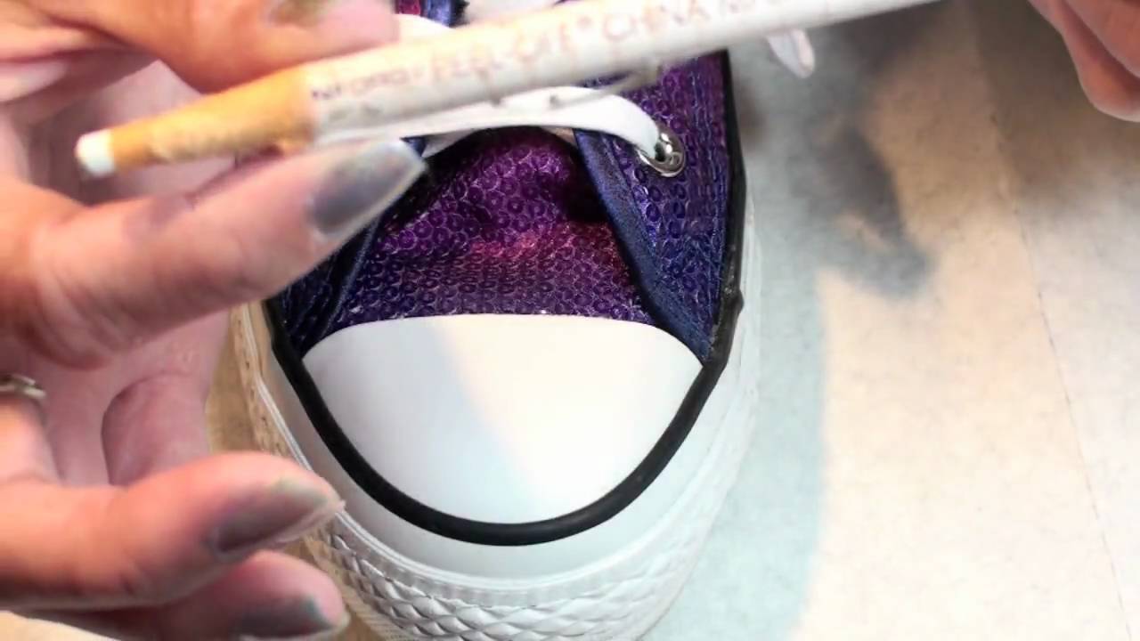 adding rhinestones to shoes