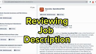 Reviewing Job Descriptions