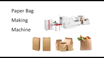 New Introductory Video: Roll Feeding Square Bottom Shopping Paper Bag Making Machine Without Handle