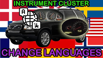 Change language instrument cluster | Volvo XC90 Instrument cluster translate with Carprog