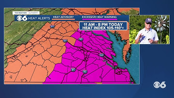 Excessive Heat Warning: Feels-like temps could top 110°