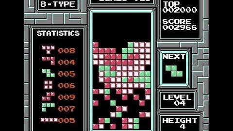 Tetris (NES) B-Type 4/4 (TAS)