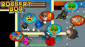 Robbery Bob - Prison vs Robbery Bob 2 Gameplay Walkthrough Ep 117