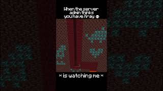 When The Server Admin Thinks You Have XRAY... 😂 (Minecraft Funny Moment) #shorts