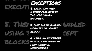 Exceptions In Python #coding #python #ai #pythonprogramming #codingforbeginners #learnpython