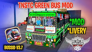 New Tnstc Green Bus Mod Tamil | Bus Simulator Indonesia | Tnstc Green Bus Mod In Bussid #tnstc #bus