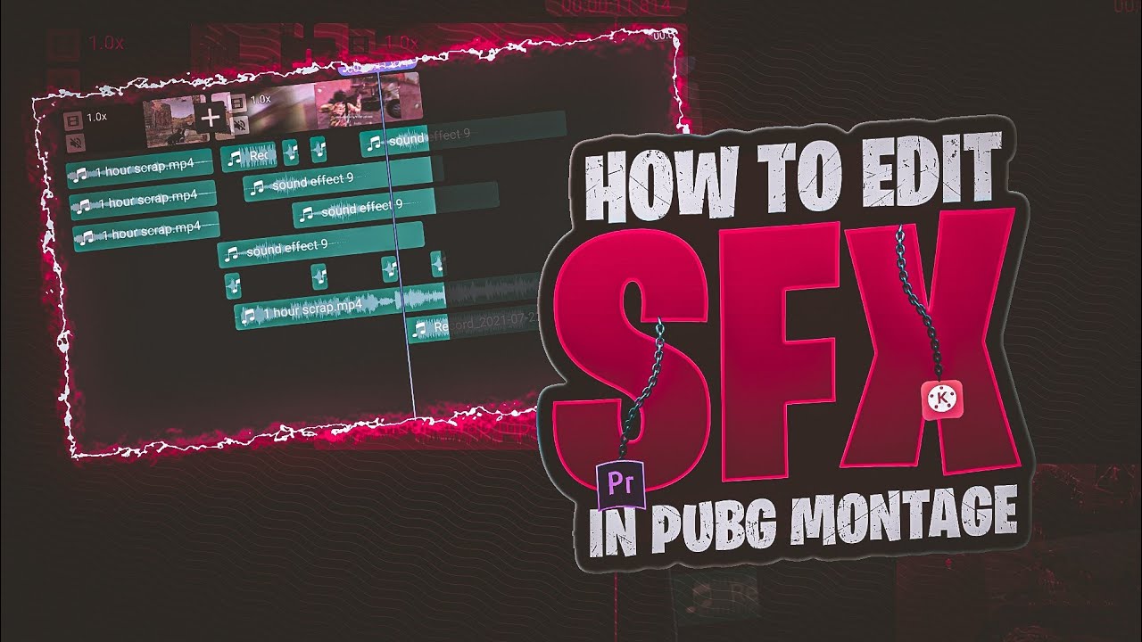 How to Edit sound Fx in your Pubg montages || Pc and Android Tutorial