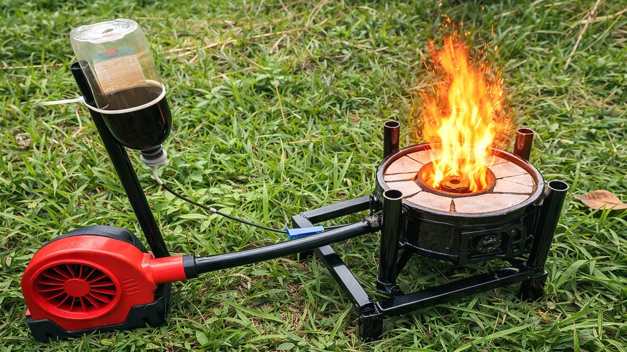 How to Build an Efficient Waste Oil Stove — Turning Used Oil into a Gas ...