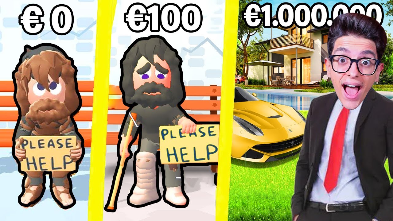 DA SENZA TETTO a MILIONARIO su BEGGING LIFE!!