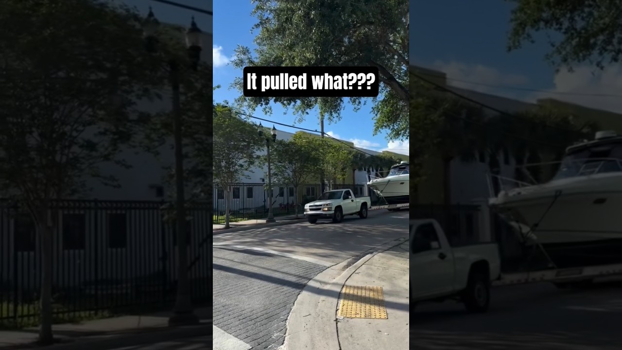 What's the tow capacity of a 4cylinder Colorado? Gotta be less than a yacht right...