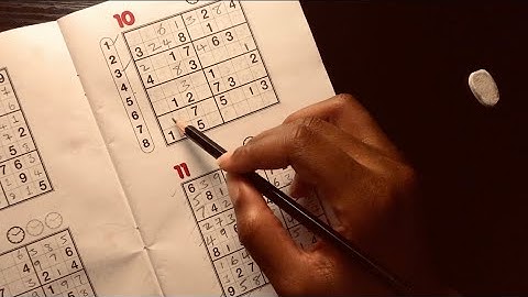 ASMR 8x8 sudoku solving while whispering