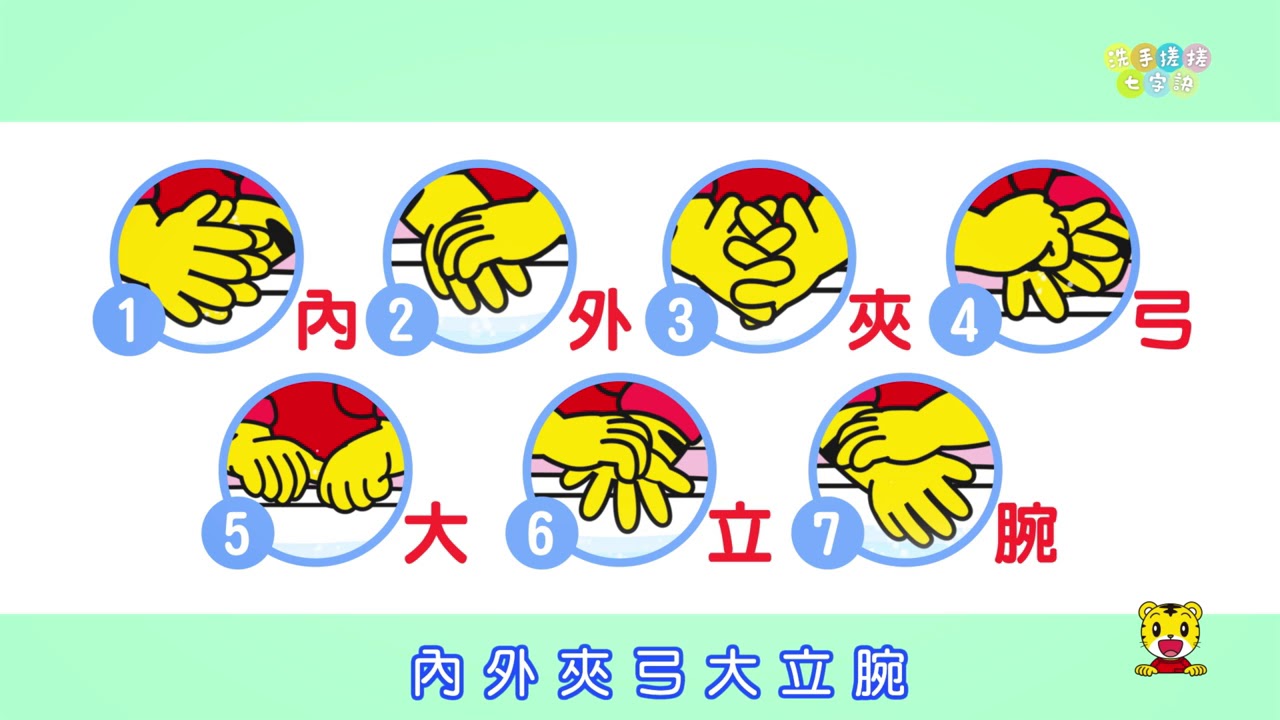 洗手七字訣 疾管署與巧連智 新竹市政府北區衛生所