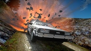 GTA IV Back To The Future Delorean Crash Testing - Insanegaz