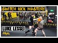 Switch kick with fake to punch combo with luke the chef lessei