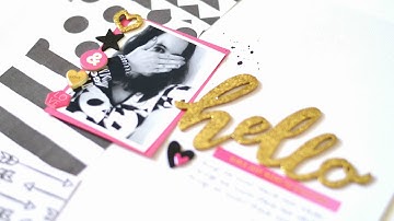 DIY black and white pattern papers with Altenew stamps