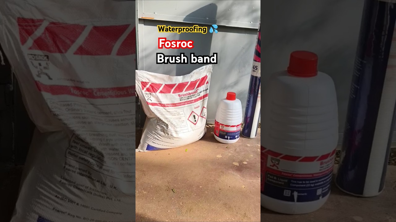 fosroc waterproofing | brush band chemical