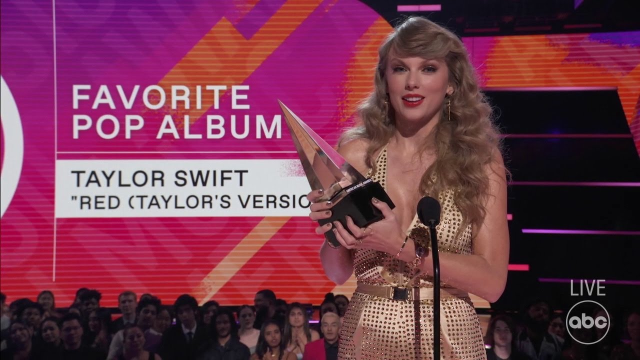 Taylor Swift Accepts the 2022 AMA for Favorite Pop Album – The American Music Awards – ABC