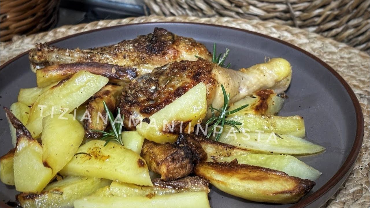 POLLO 🍗 CON PATATE IN FRIGGITRICE AD ARIA