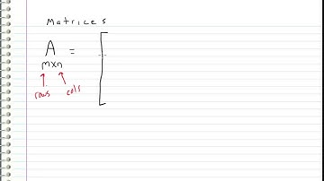 Linear Algebra - 2 - Intro to Matrices