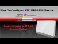 How To Configure STC HG8245G Router And How To Convert into a WIFI Access Point