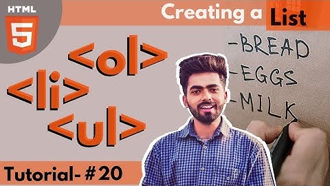 List in html (li, ol, ul) tag || Html tutorials for beginners || Tutorial 20 || by Mayank Dhama