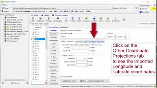 RockWorks17: Excel Import using Lon/Lat coordinates