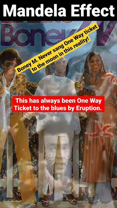 One Way Ticket To The Moon Boney M Boney M. never sang One Way Ticket To The Moon in this reality! - YouTube