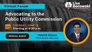 Borowski Hosts Virtual Forum on Advocating to the Public Utility Commission