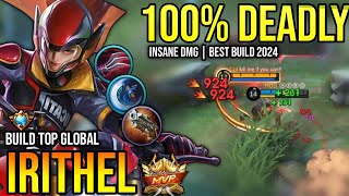 IRITHEL BEST BUILD 2024 | BUILD TOP GLOBAL IRITHEL GAMEPLAY | MOBILE LEGENDS✓