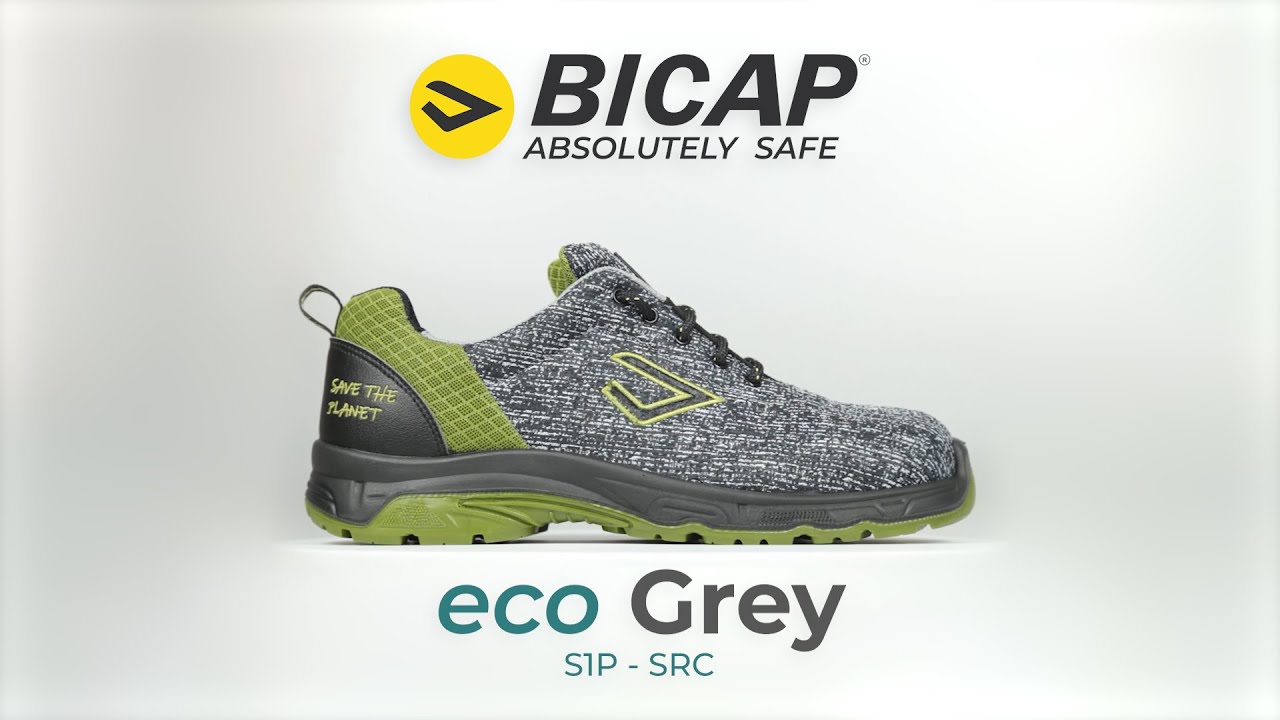 Scarpe Antinfortunistiche Bicap Unisex In Tessuto Riciclato – S1P SRC, Puntale Composito, Lamina Antiperforazione, Suola Leggera, Con Sacca