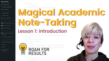 Magical Academic Note-Taking in Roam Research – Ph.D. Thesis, Dissertation, Journal Articles.